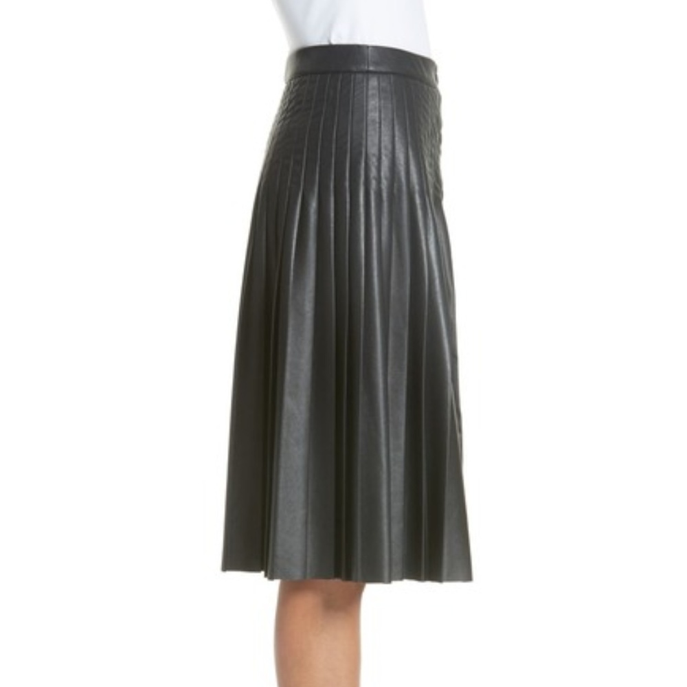 Rebecca Taylor faux leather skirt-NWT-Size 6 - Picture 4 of 8